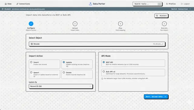 Data Porter screenshot